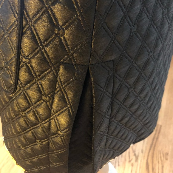 Black Quilted Long Jacket Duster - Picture 4 of 10